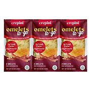 Crepini Omelets To-Go With Cheddar Cheese & Bacon, 3 pk./3.8 oz.