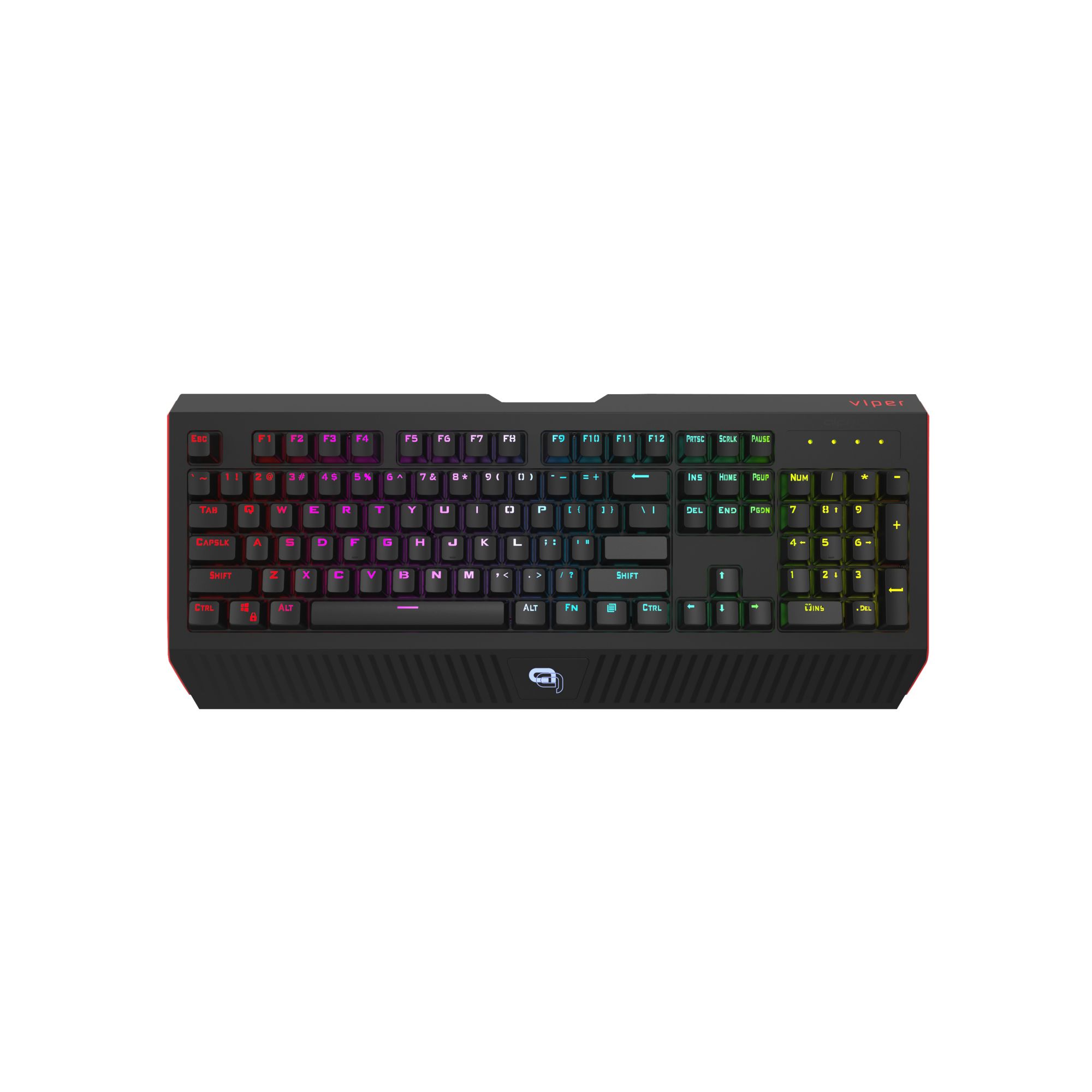 Alpha Gaming Semi-Mechanical Rumble Keyboard - Black