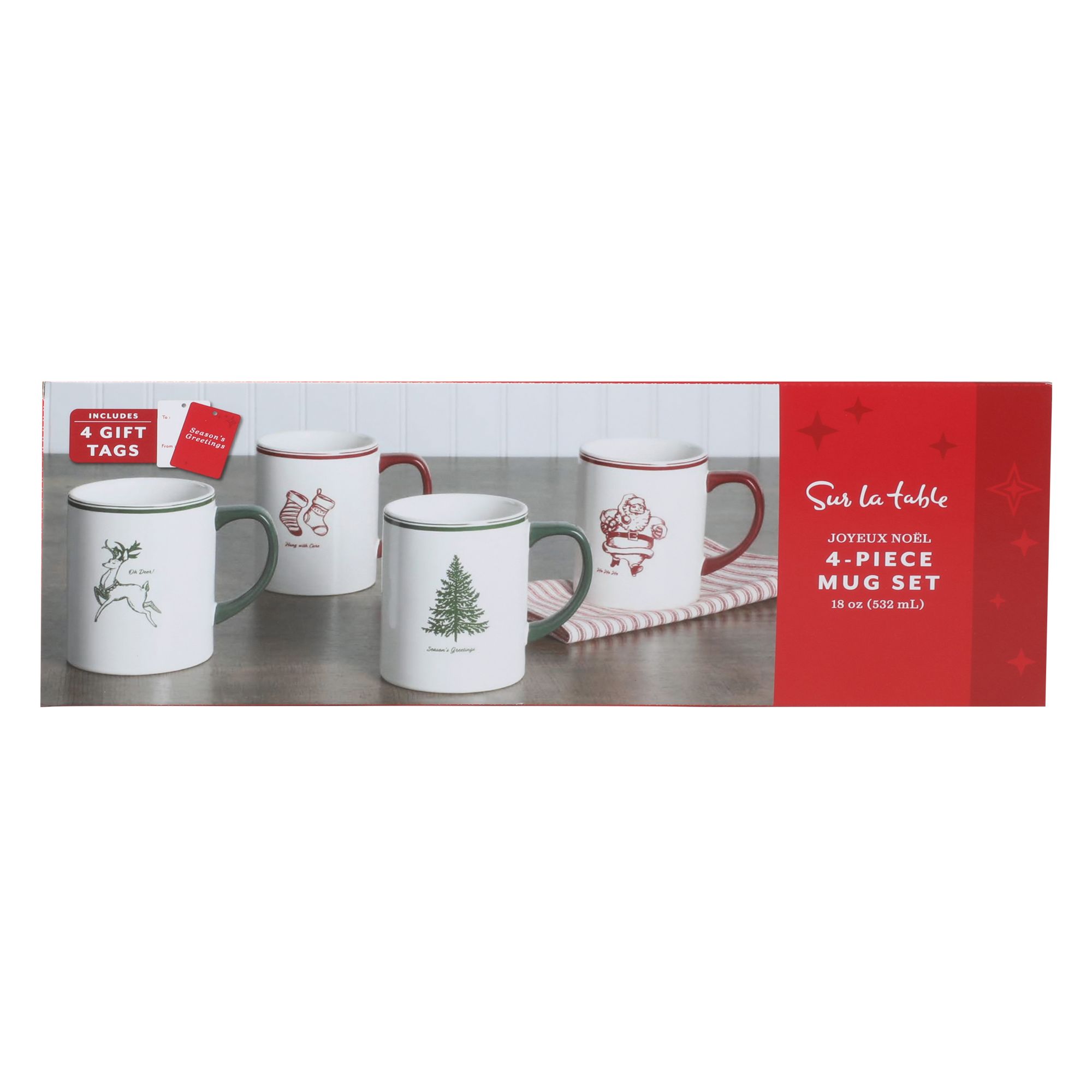 Sur La Table Valentines Xoxo Mug, White