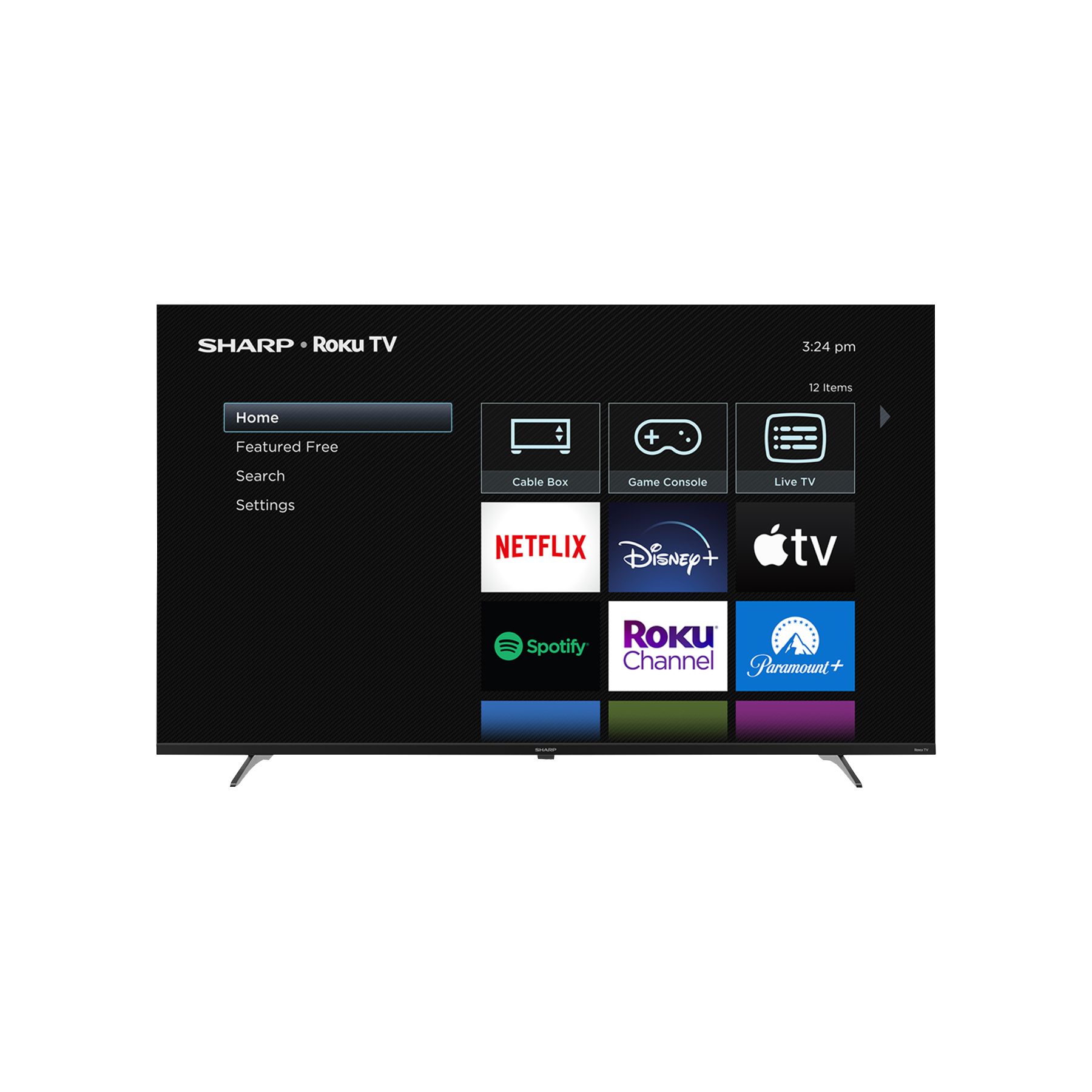 Sharp 50&quot; 4K UHD Smart Roku TV with 3-Years Coverage