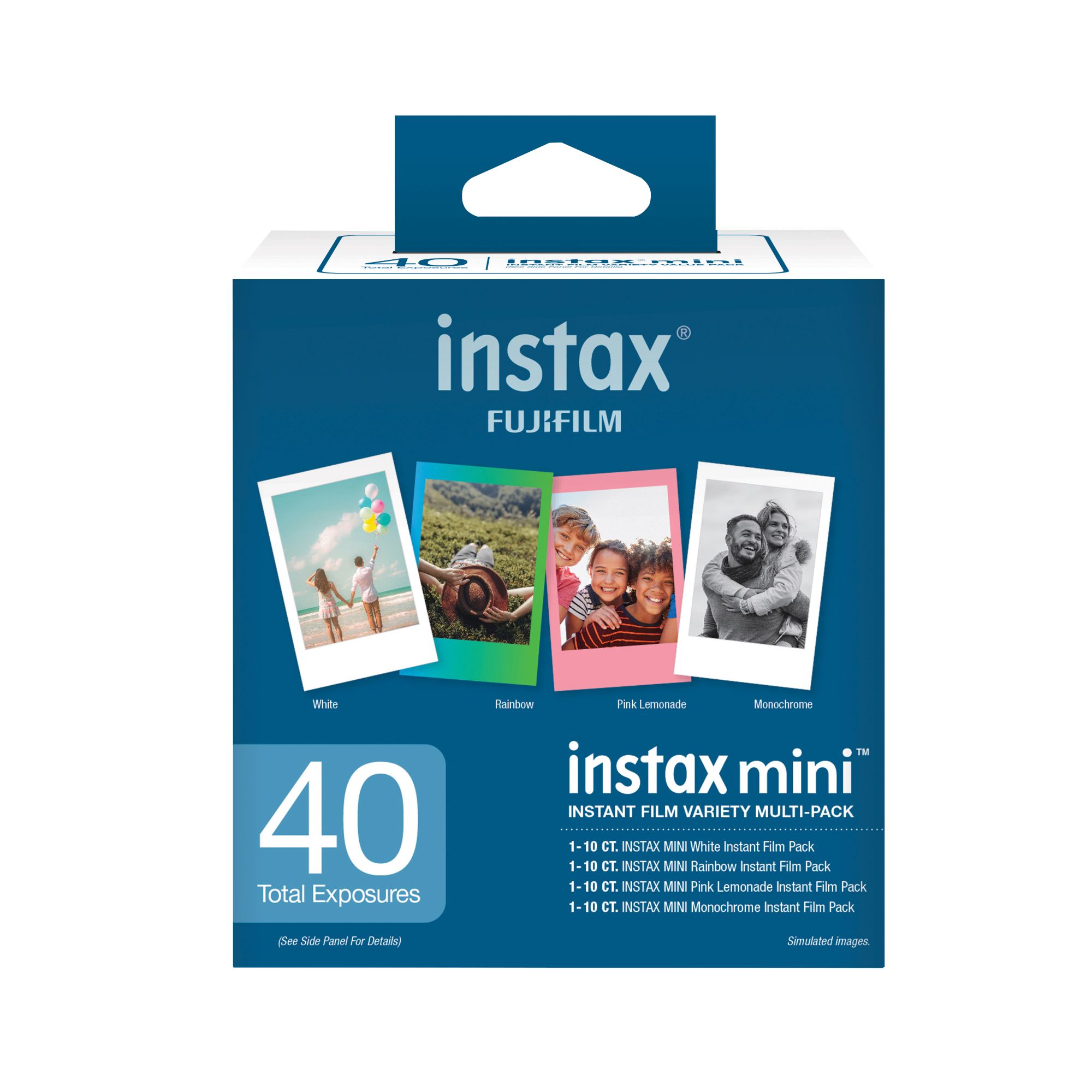 Fujifilm INSTAX Mini Instant Film 2 Pack = 20 Sheets (White) for Fujifilm  Mini 8 & Mini 9 Cameras, Model:4332059078