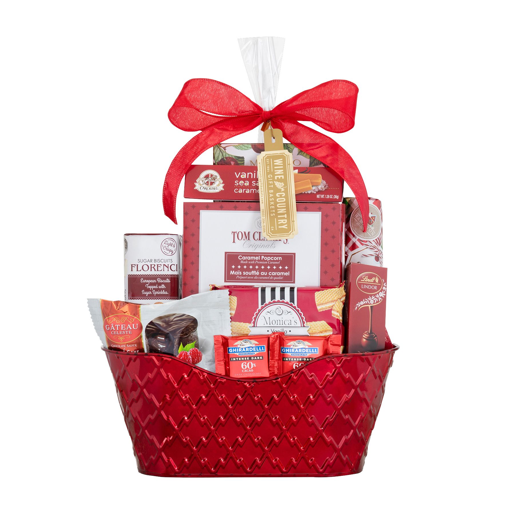 Wine Country Metal Gift Basket