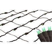 Northlight 2' x 8' Green LED Tree Trunk Wrap Net Style Lights - Brown Wire