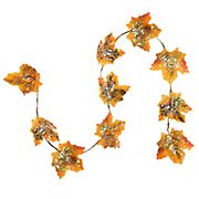 Northlight 4' LED Fall Harvest Maple Leaves Micro Fairy Light Set - Brown Wire, 10 ct.