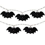 Northlight 4.25' Warm White LED Halloween Bat Fairy Lights - Copper Wire, 10 ct.
