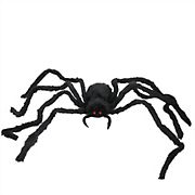 Northlight 48&quot; Black Spider with LED Flashing Eyes Halloween Decoration