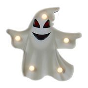 Northlight 7&quot; LED Lighted White Ghost Halloween Marquee Sign