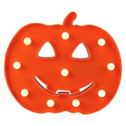 Northlight 8.5&quot; LED Lighted Orange Jack O' Lantern Halloween Marquee Sign