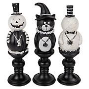 Northlight 8.25&quot; Halloween Candlestick Decorations, 3 ct.