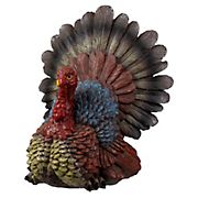 Northlight 11&quot; Brown, Red and Blue Turkey Tabletop Figurine