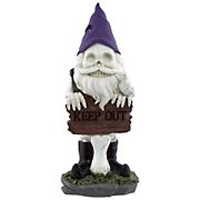 Northlight 11.75&quot; Skeleton Gnome &quot;Keep Out&quot; Halloween Decoration