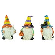 Northlight 6&quot; Halloween Gnome Decoration, 3 pc.