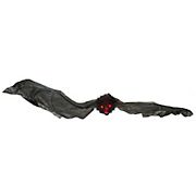 Northlight 30&quot; Hanging Halloween Bat Decoration with Lighted Red Eyes