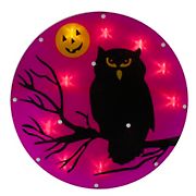 Northlight 13.75&quot; Lighted Owl Halloween Window Decoration