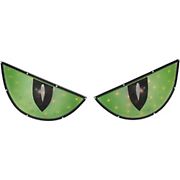 Northlight 42&quot; Lighted Eyes Halloween Window Decoration - Green and Black