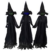 Northlight 4' Lighted Witch Trio Outdoor Halloween Decoration