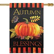Northlight 28&quot; x 40&quot; Autumn Blessings Outdoor House Flag
