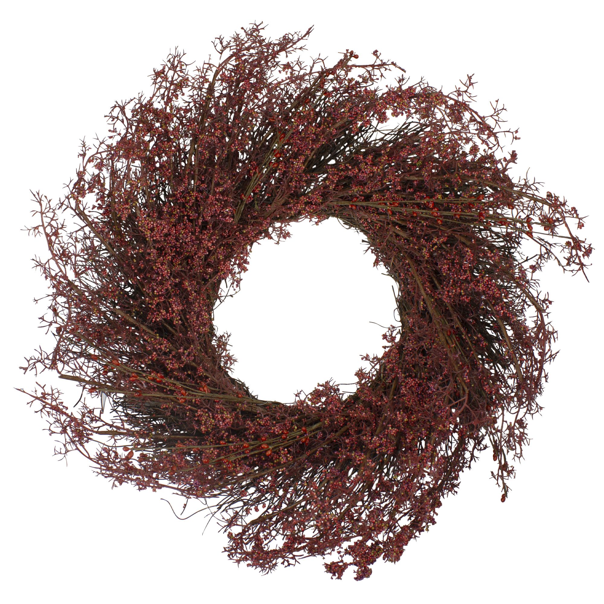 Northlight 24&quot; Burgundy Berry Artificial Fall Harvest Wreath