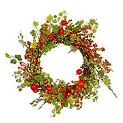 Northlight 22&quot; Apples and Berries Artificial Fall Harvest Wreath