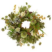 Northlight 24&quot; Pumpkins and Berries Artificial Fall Harvest Twig Wreath