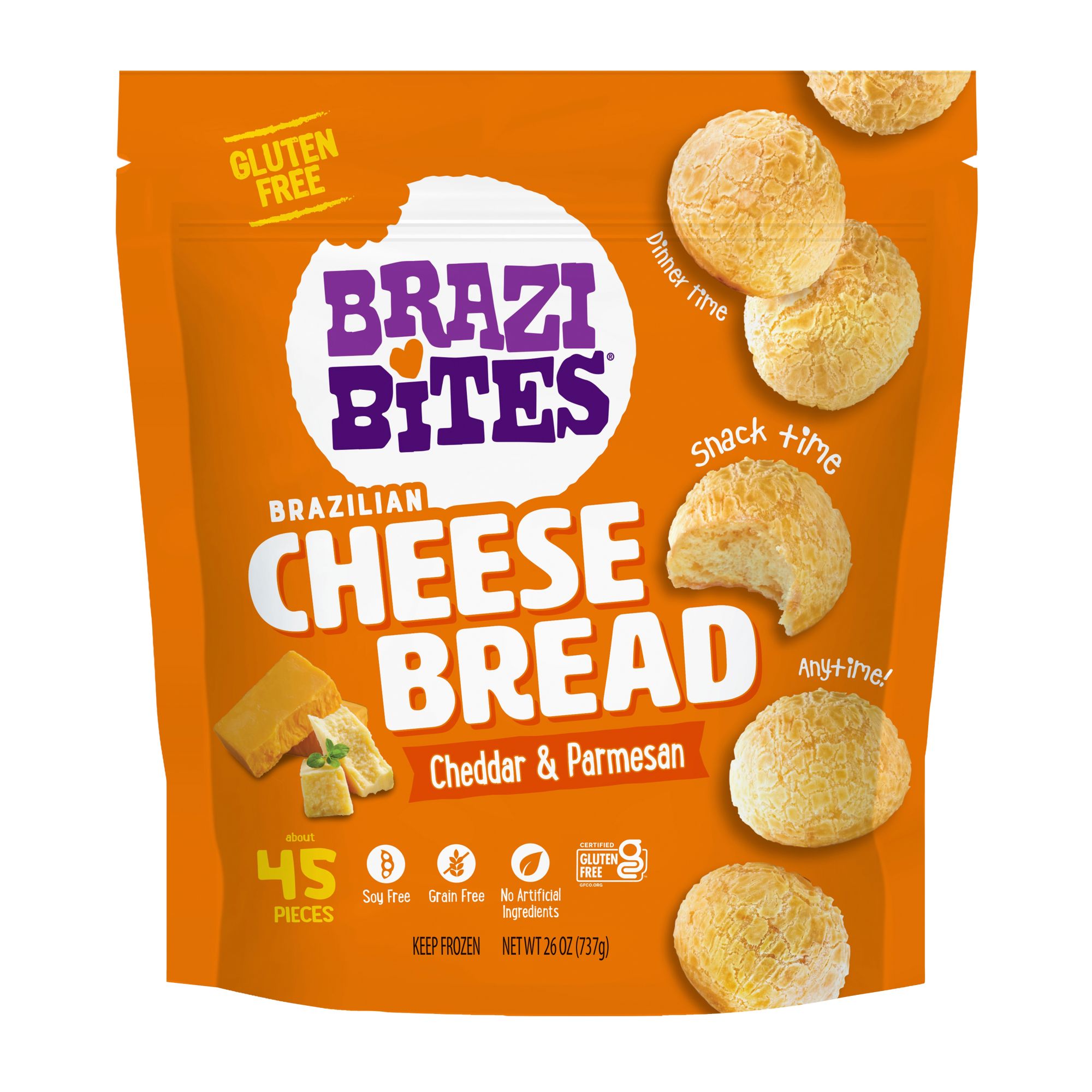 Brazi Bites Gluten-Free Cheddar & Parmesan Cheese Bread, 26 oz.