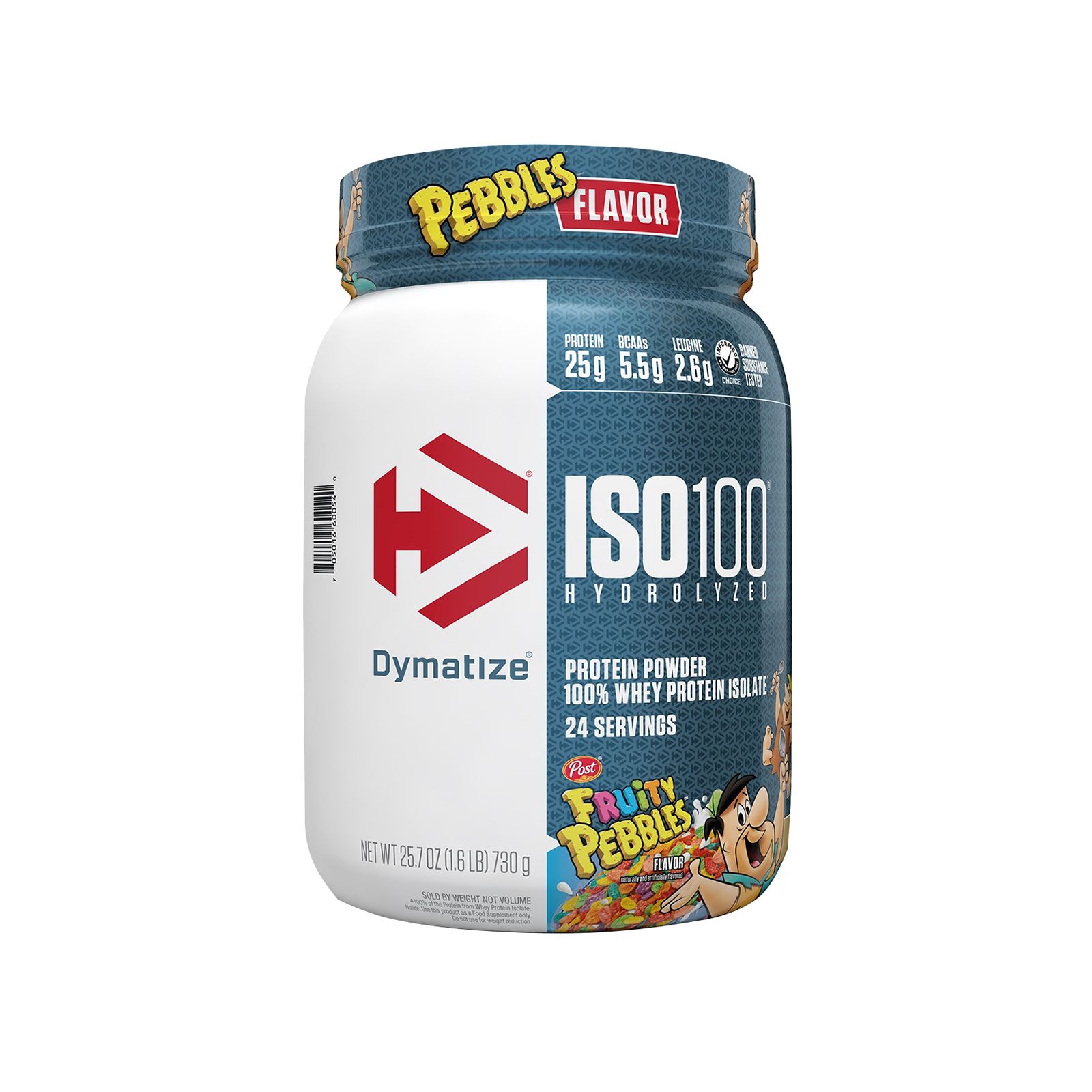 Dymatize ISO 100 Hydrolyzed Fruity Pebbles Protein Powder - 24 Servings, 25.7 oz.