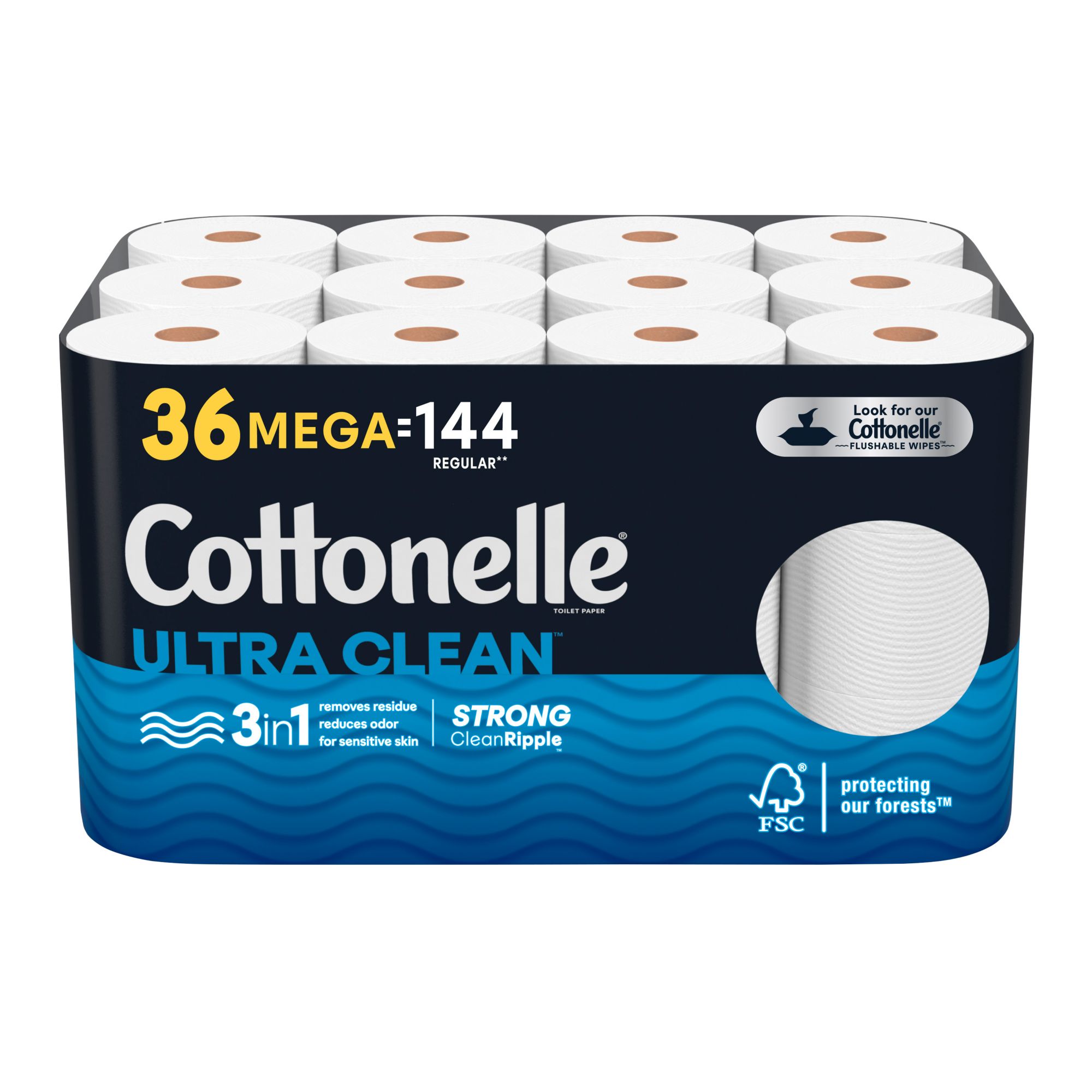 Cottonelle Ultra Comfort 268-Sheet Toilet Paper, 36 Mega Rolls