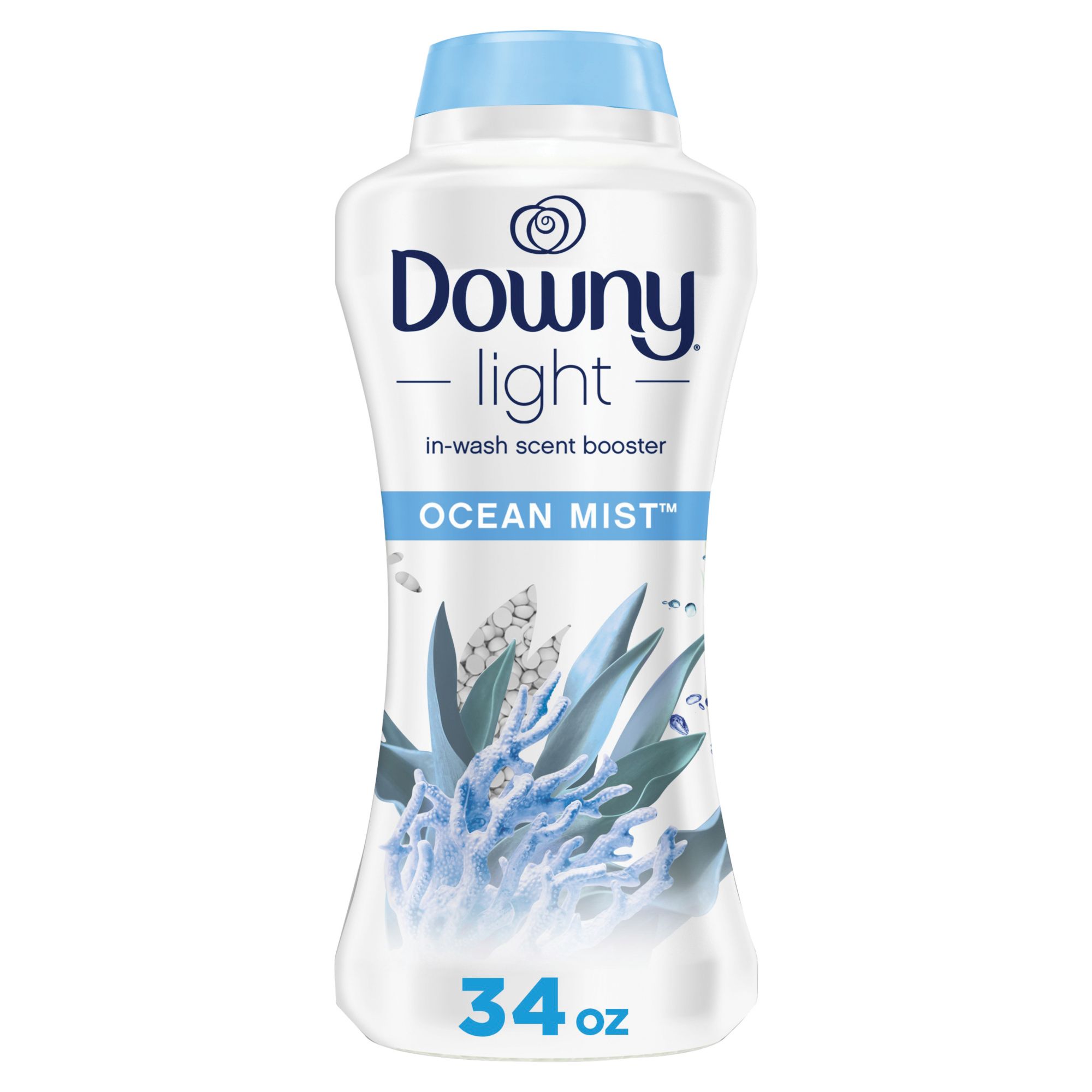Downy Light Laundry Scent Booster Beads for Washer, 34 oz. - Ocean Mist