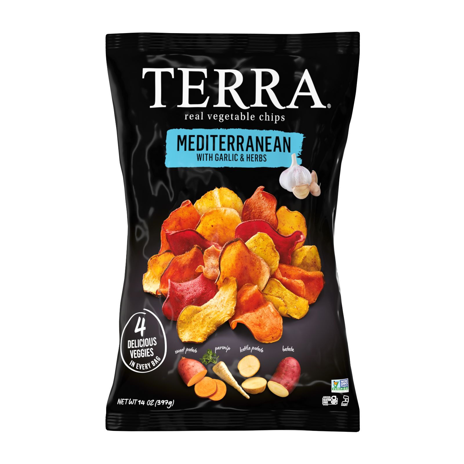 Terra Mediterranean Real Vegetable Chips, 14 oz.