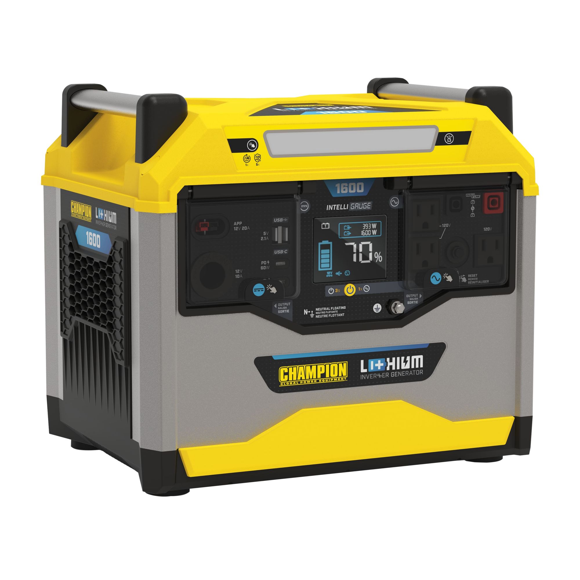Champion 1638-Wh 3200W Starting/1600W Lithium-Ion Backup Battery for Solar Generator Portable Power Stations