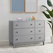 BabyGap by Delta Children Legacy 6 Drawer Dresser - Grey/Dark Grey