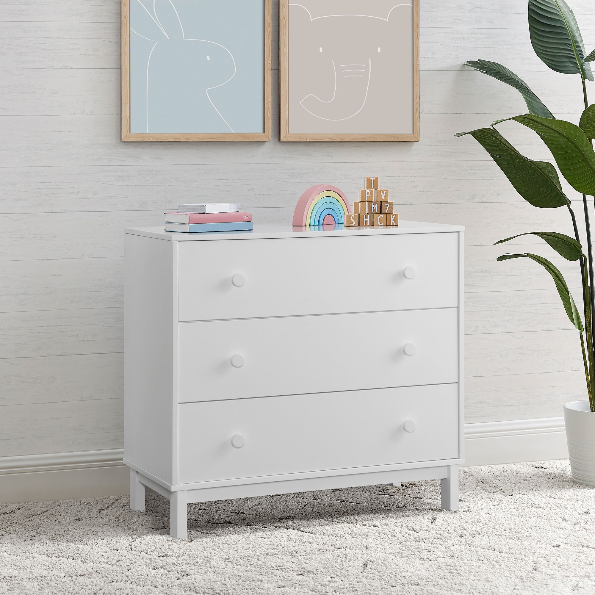 BabyGap by Delta Children Legacy 3 Drawer Dresser - Bianca White