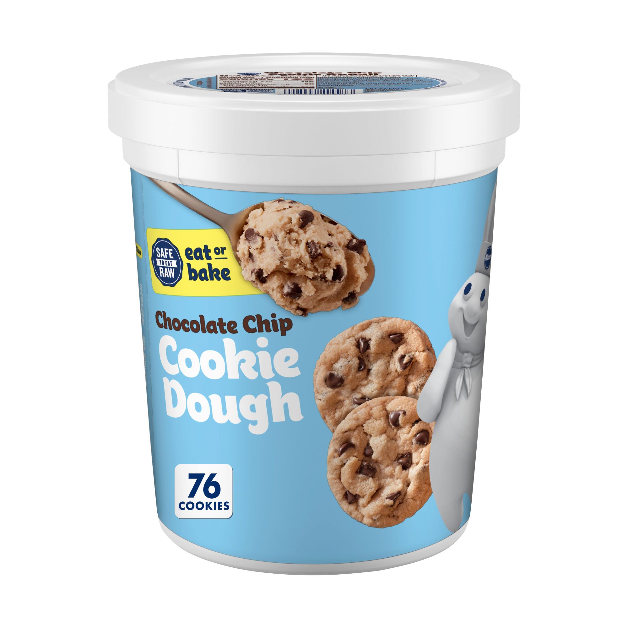 Pillsbury Chocolate Chip Cookie Dough Tub, 76 oz.