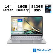 Acer Swift 3 14&quot; Laptop, Intel Evo i5 Processor, 16 GB Memory, 512 GB SSD