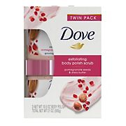 Dove Pomegranate & Shea Butter Body Scrub Exfoliates For Silky, Soft, & Nourished Skin, 2 pk./10.5 oz.