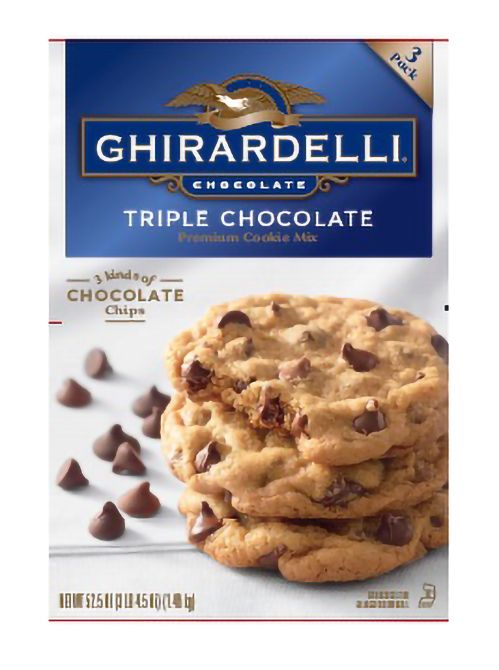 Ghirardelli Triple Chocolate Cookie Mix, 3 pk.