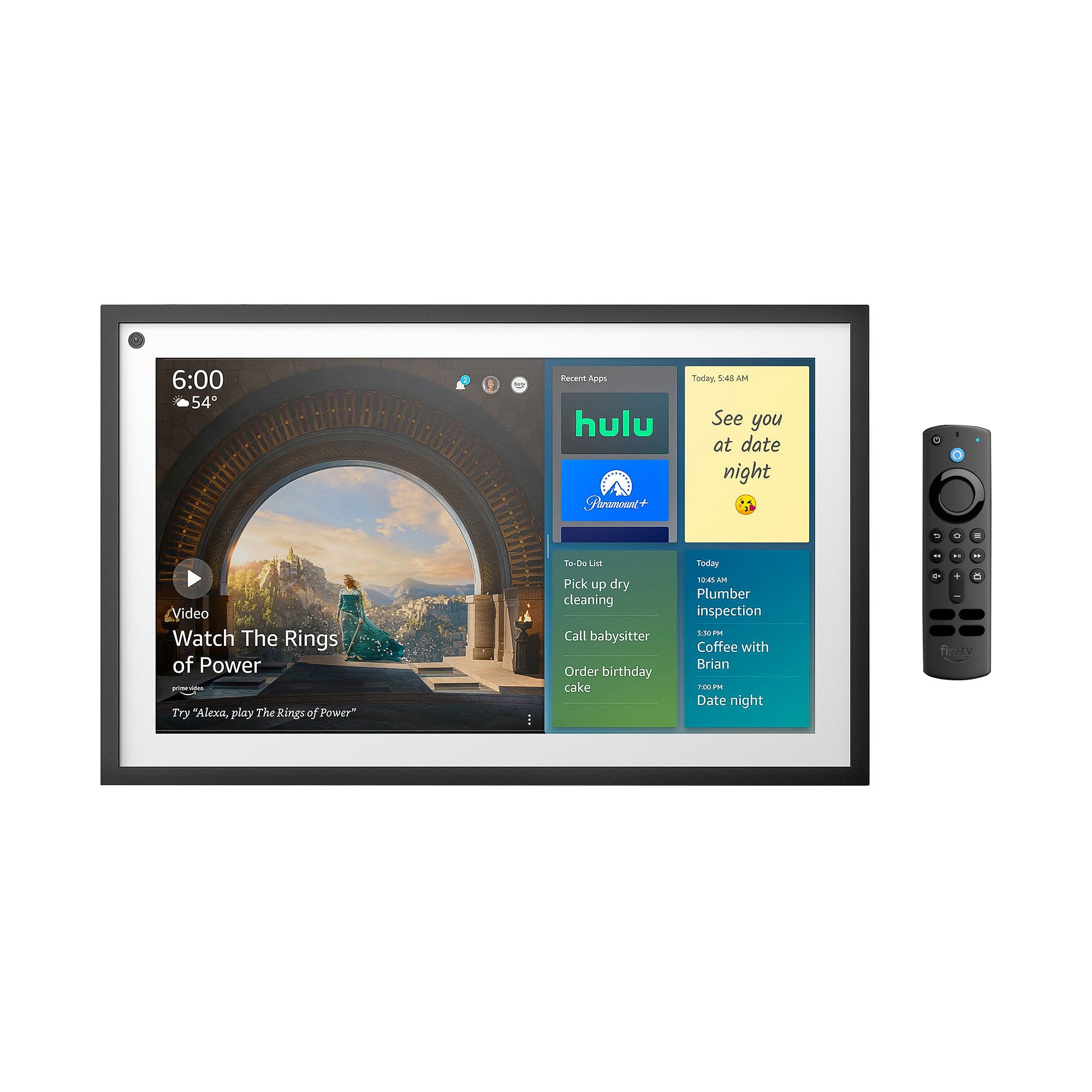 Amazon Echo Show 15 with Fire TV Remote, White | BJ's Wholesale Club