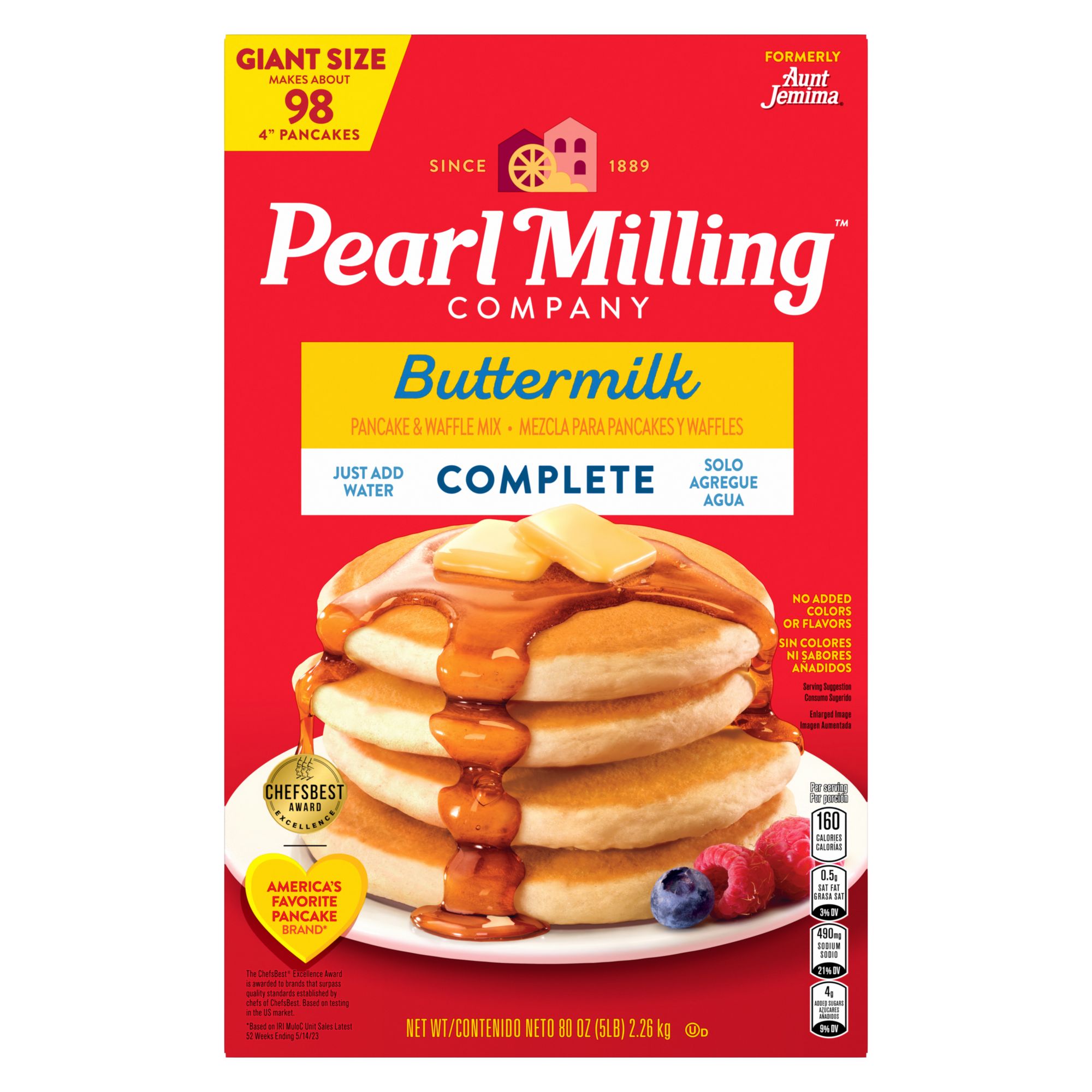 Pearl Milling Company Complete Buttermilk Pancake and Waffle Mix, 2 pk./5 lbs.