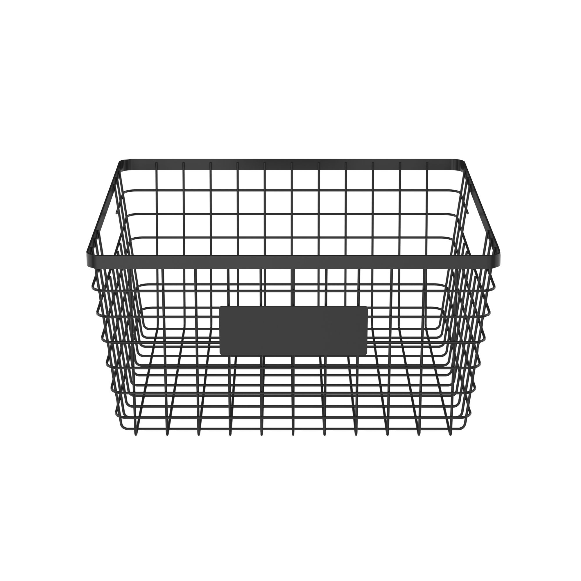 Berkley Jensen Metal Wire Storage Basket, 4 Pc. - Black
