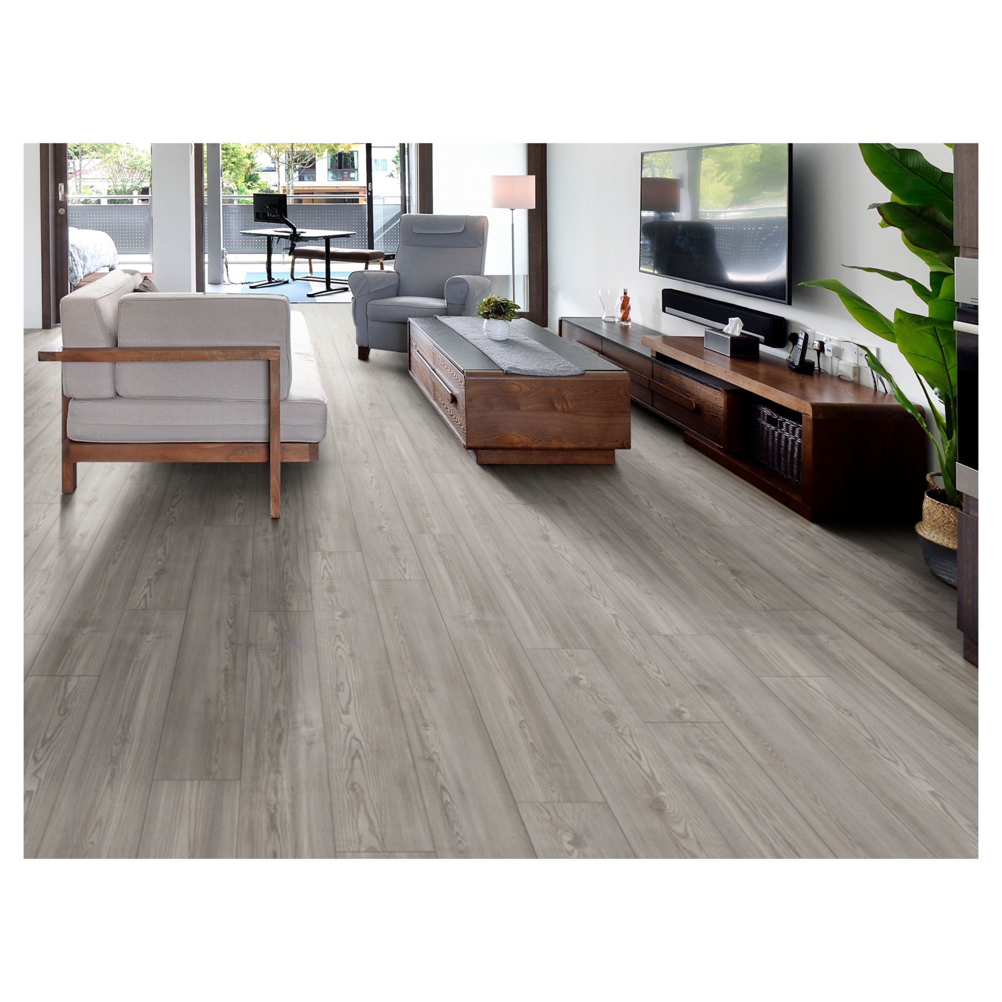 Shaw Floors Wayfinder Click Lock Waterproof Luxury Vinyl Plank Flooring - Ashen Pine