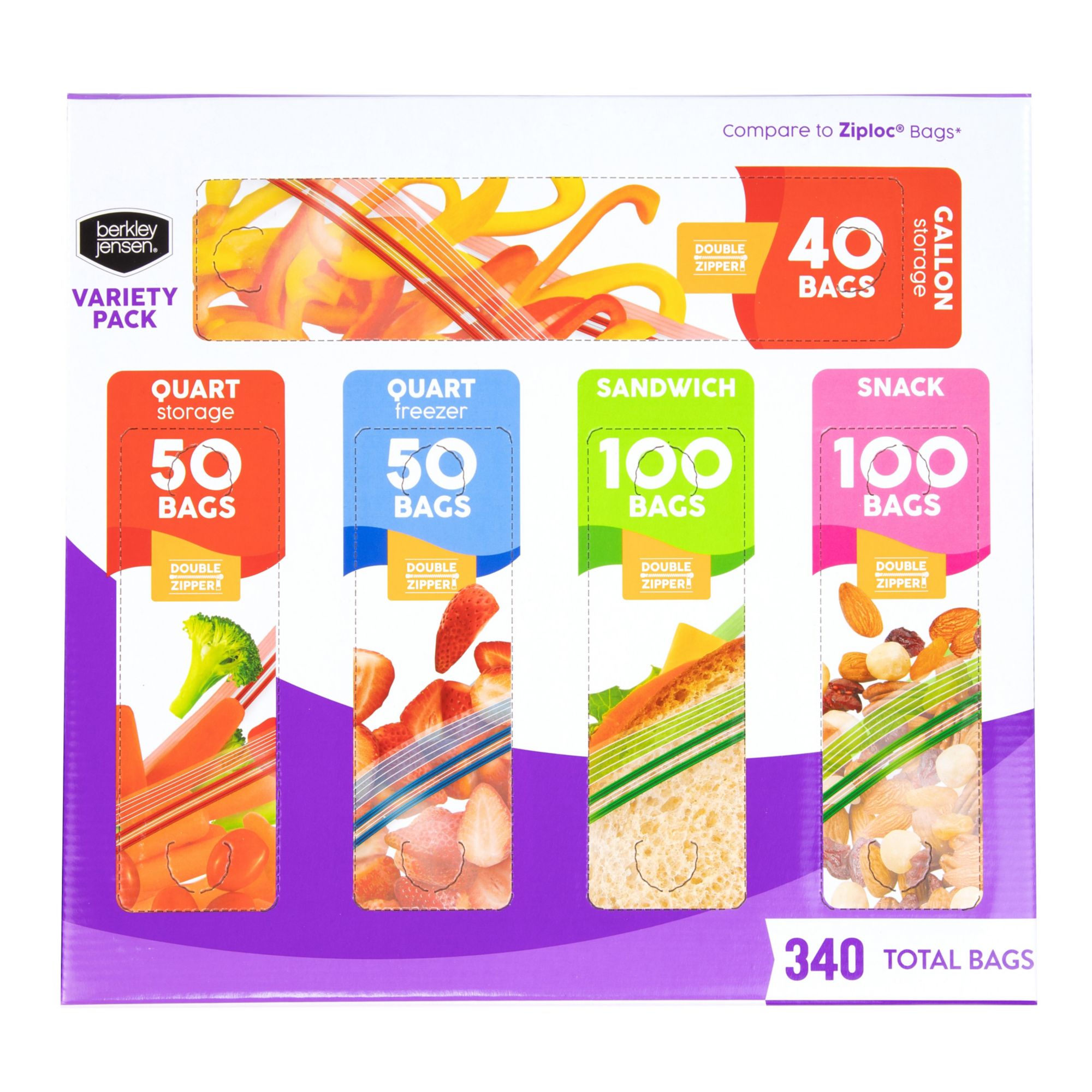 Berkley Jensen Food Storage Variety Pack, 340 ct.