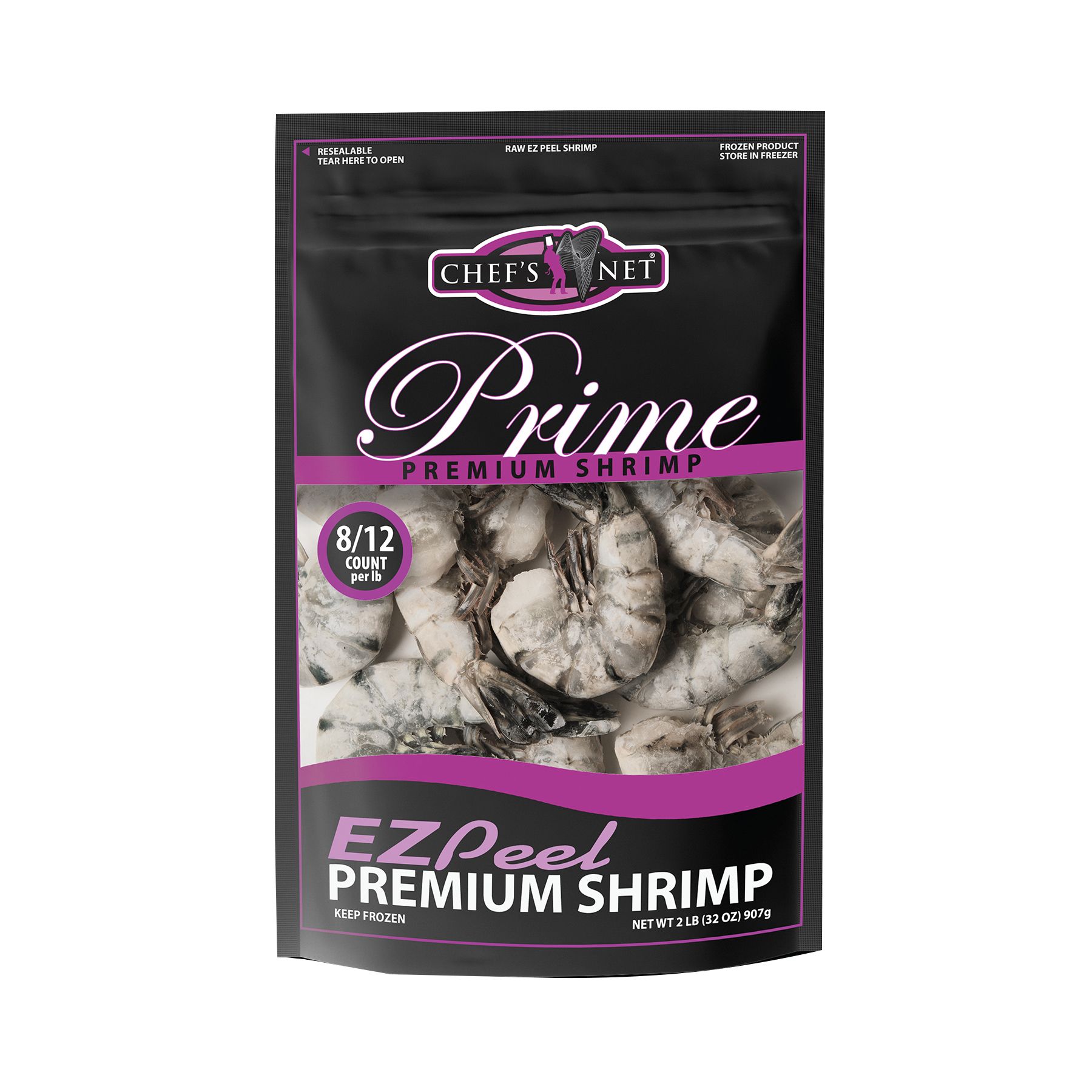 EZ Peel Extra Large Black Tiger Shrimp, 8-12 ct.