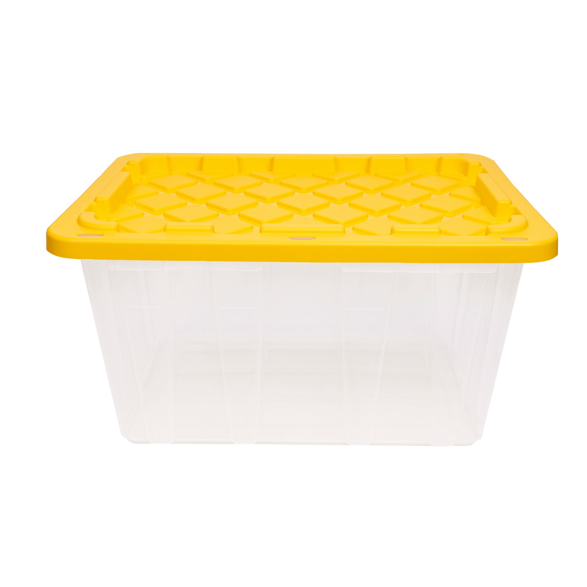 Ramtuf 27 Gallon Strong Box - Clear/Yellow