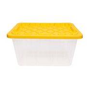 Ramtuf 27 Gallon Strong Box - Clear/Yellow