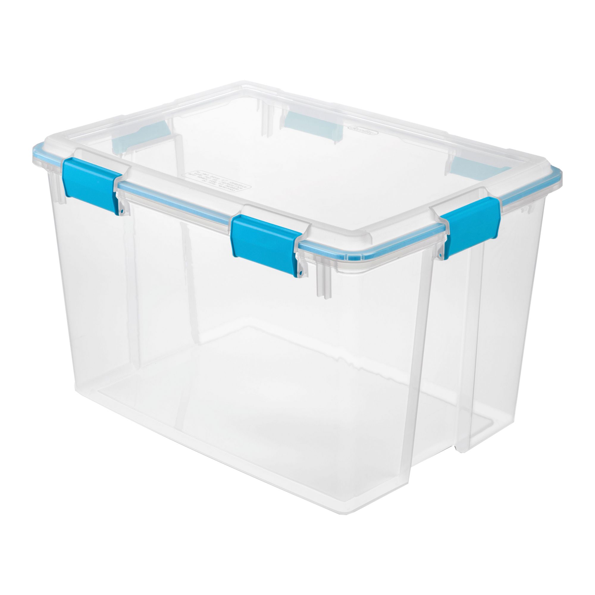 50 Gallon Tote Storage Plastic Box W/ Lid Indoor Toy Underwear