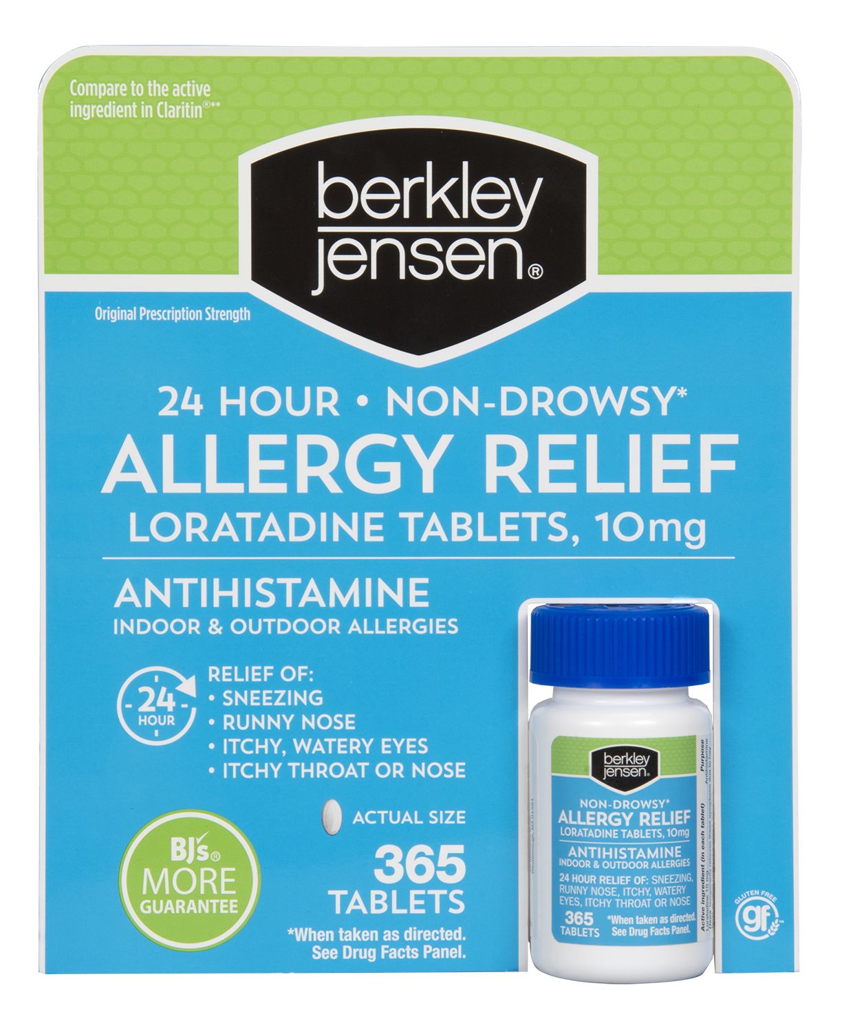 Berkley Jensen Allergy Relief Loratadine 10mg Tablets, 365 ct.