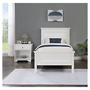 Home to Office Charlie Twin Size Bed - White