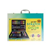 Art 101 Scratch and Color Art Kit with 103-Pc.