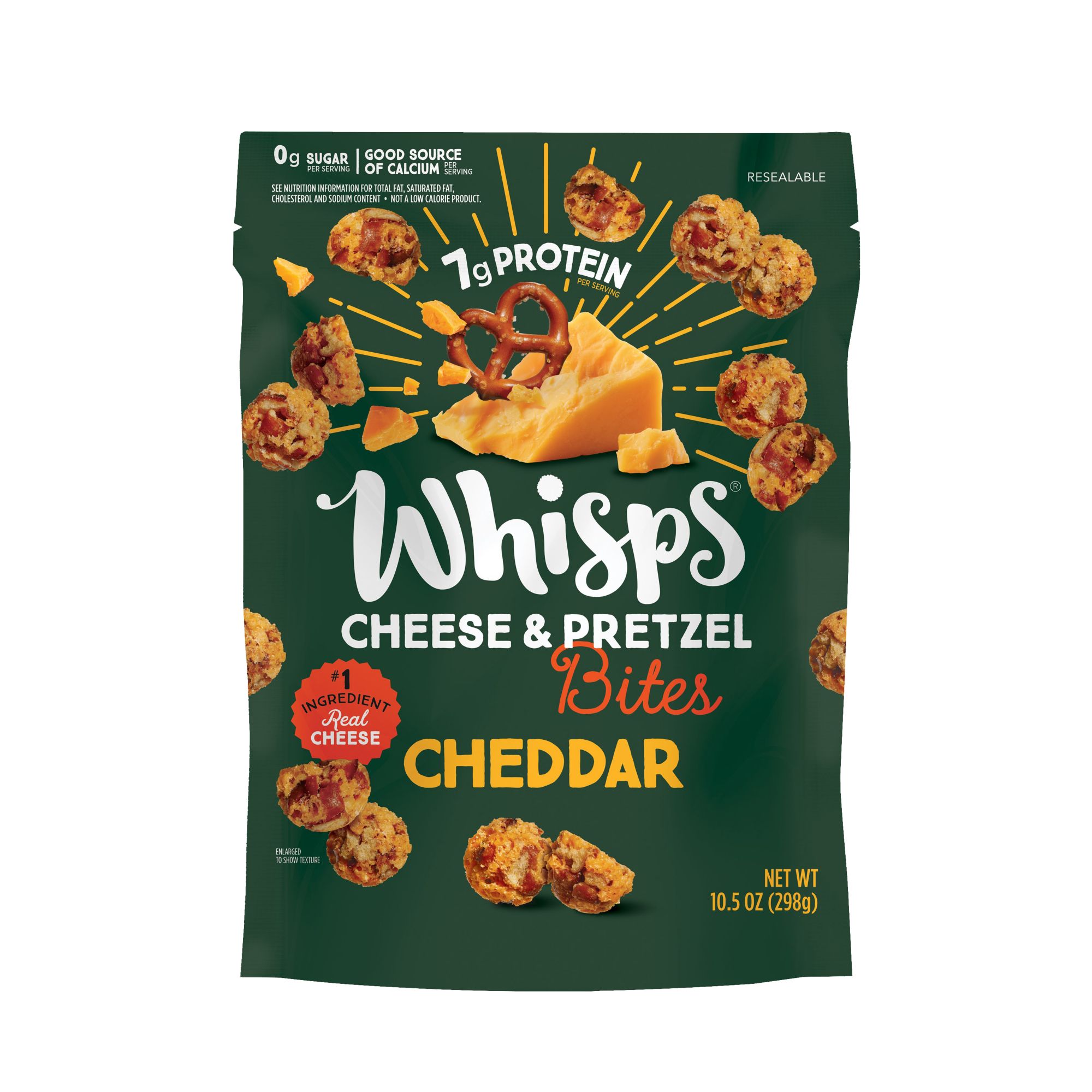 Whisps Cheddar Cheese & Pretzel Bites, 10.5 oz.