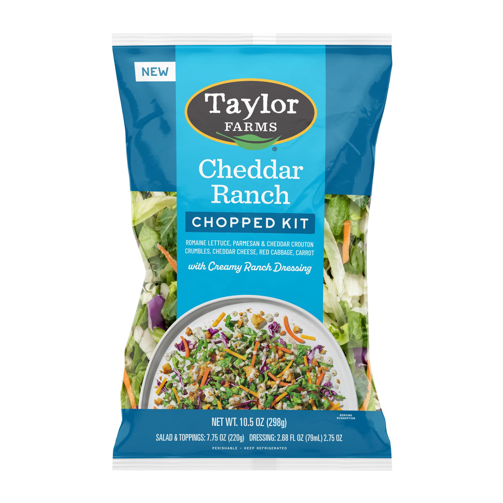 Taylor Farms Cheddar Ranch Chopped Salad Kit, 10.5 oz.